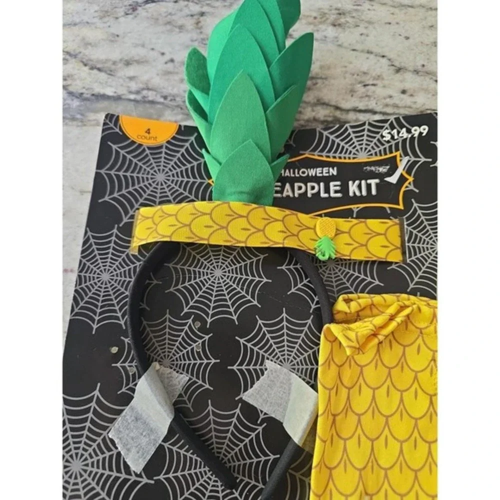 Pineapple halloween accessories gloves ‎ chocker and headband